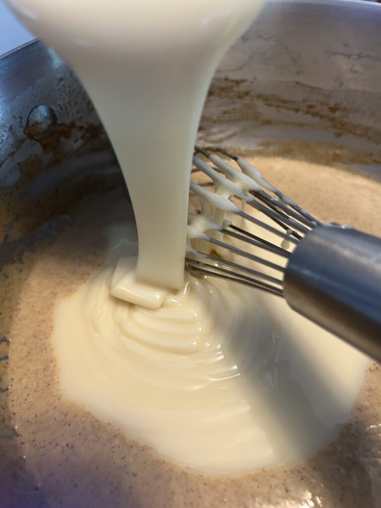 making pumpkin creamer