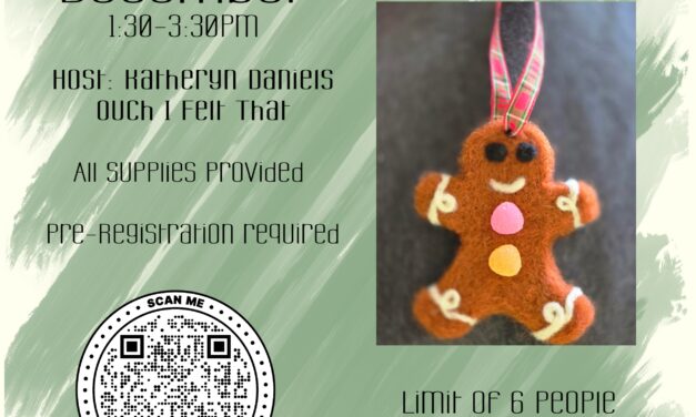 Needlefelting Gingerbread Man Workshop