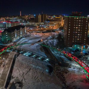 Downtown Sioux Falls at Night