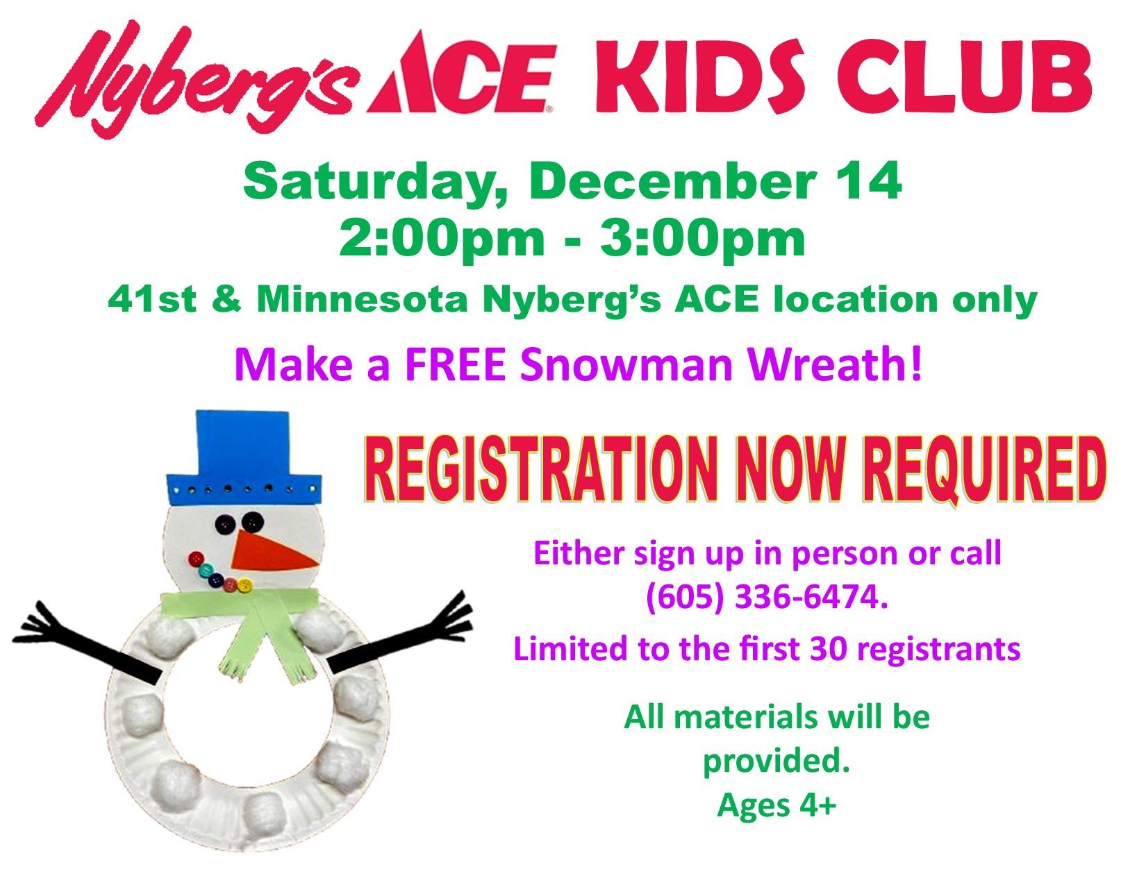 Ace Kids Club Sign