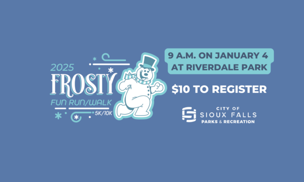 Frosty Frolics 5K 10K Fun Run Presented by Sioux Falls Parks and Recreation