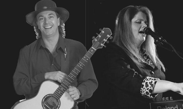 Amy Ellsworth, Jeff Schwebach, and Howard Hedger at the Old Courthouse Museum Winter Concert Series