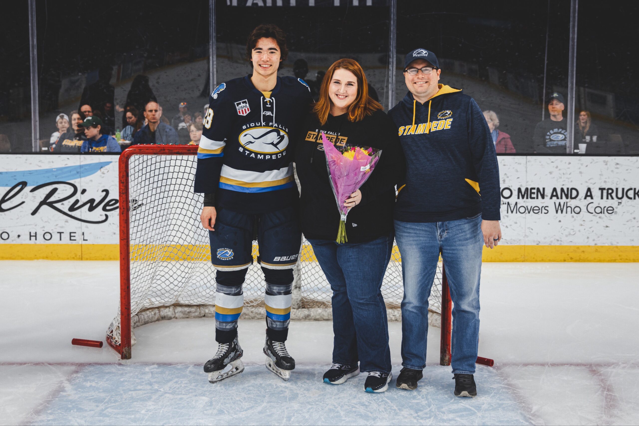 Billet Family on the Ice
