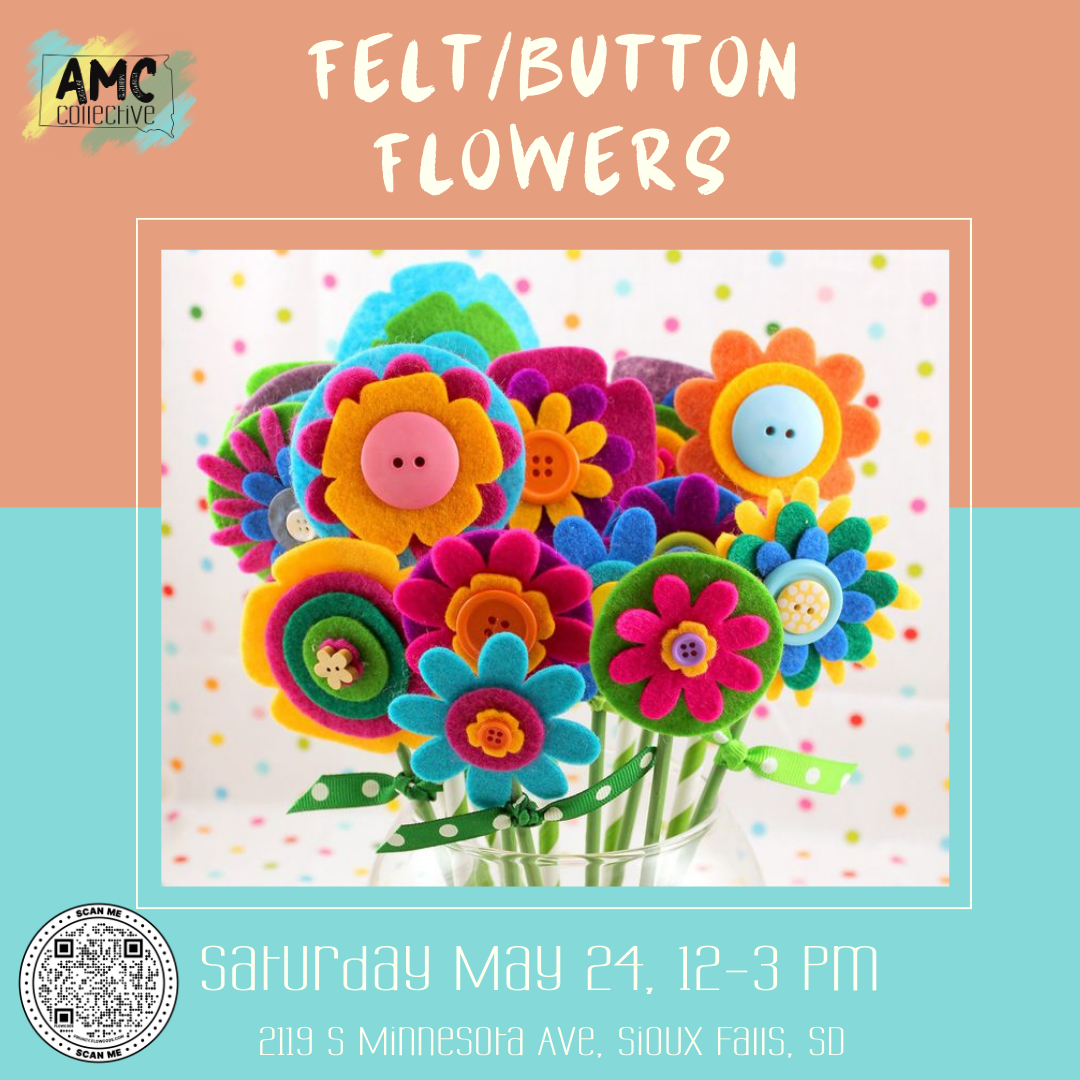 🌸 Felt and Button Flowers Make & Take