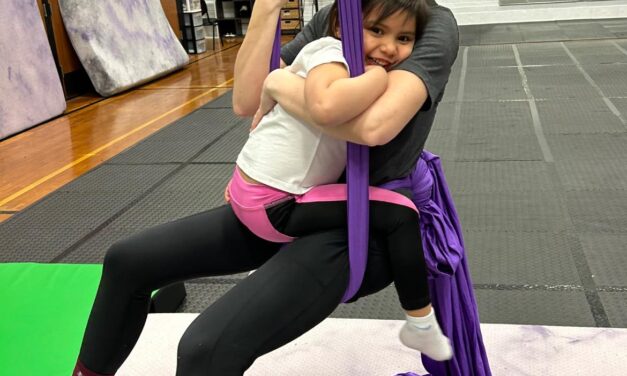 My Mini & Me Aerial Silks Try It Class at South Dakota Aerial & Arts