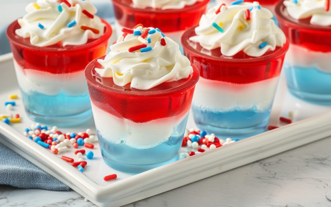 Patriotic Jell-O Cups: A Fourth of July Treat