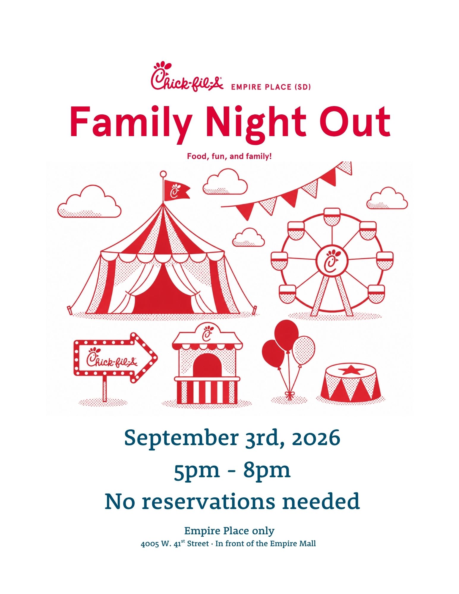 Family Night Out at Chick-Fil-A