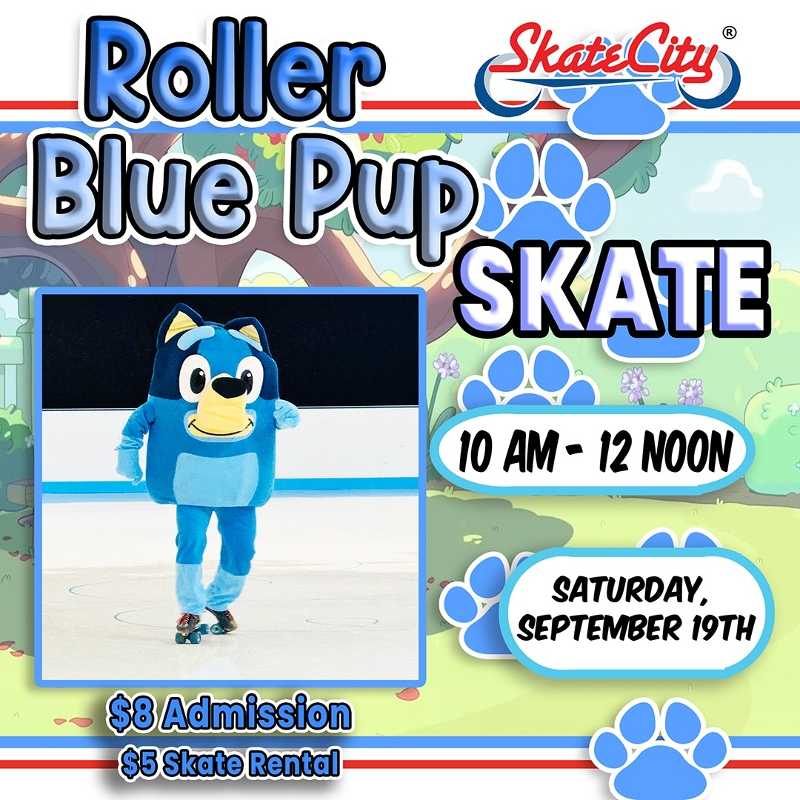 ROLLER BLUE PUP SKATE