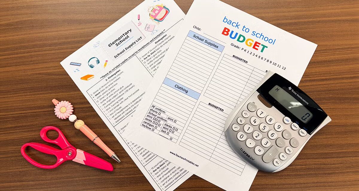 Back to School Family Budgeting