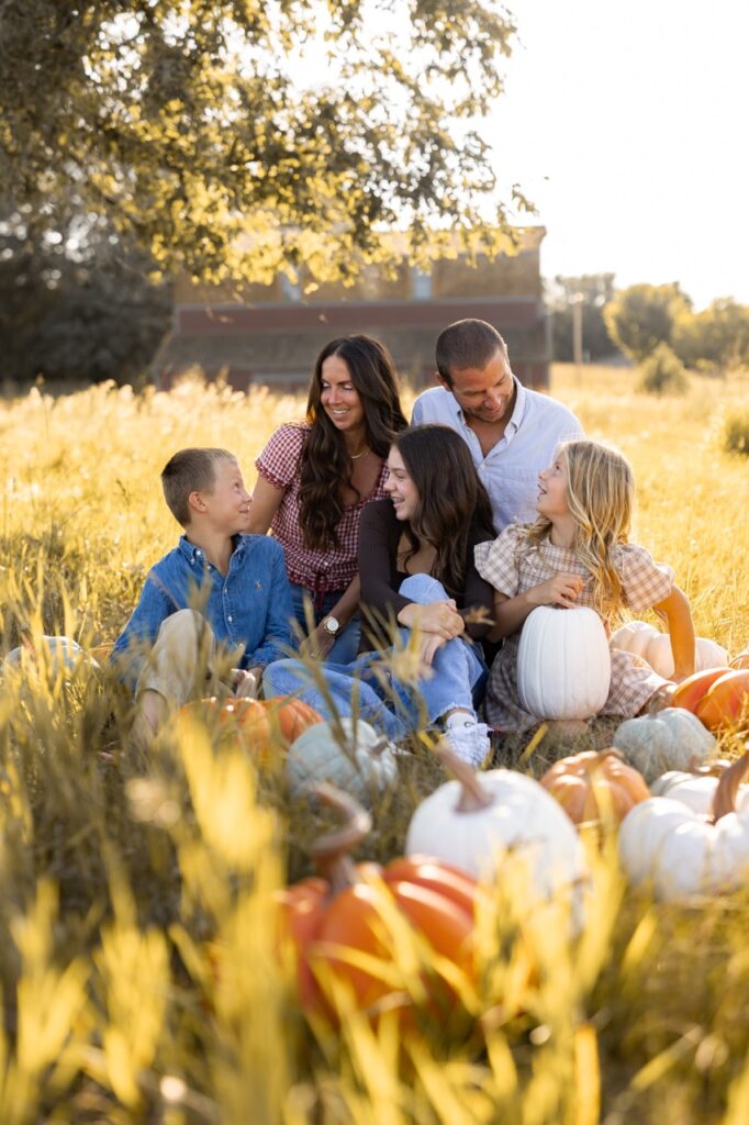 Koch family Pumpkin Patch Family Photo