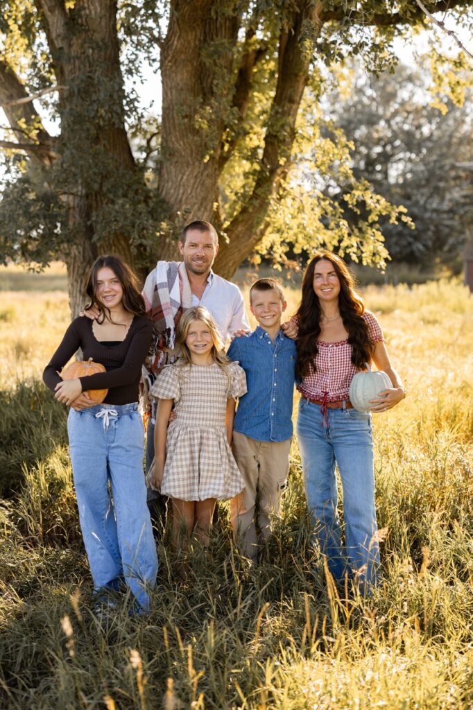 Koch family Pumpkin Patch Family Photo
