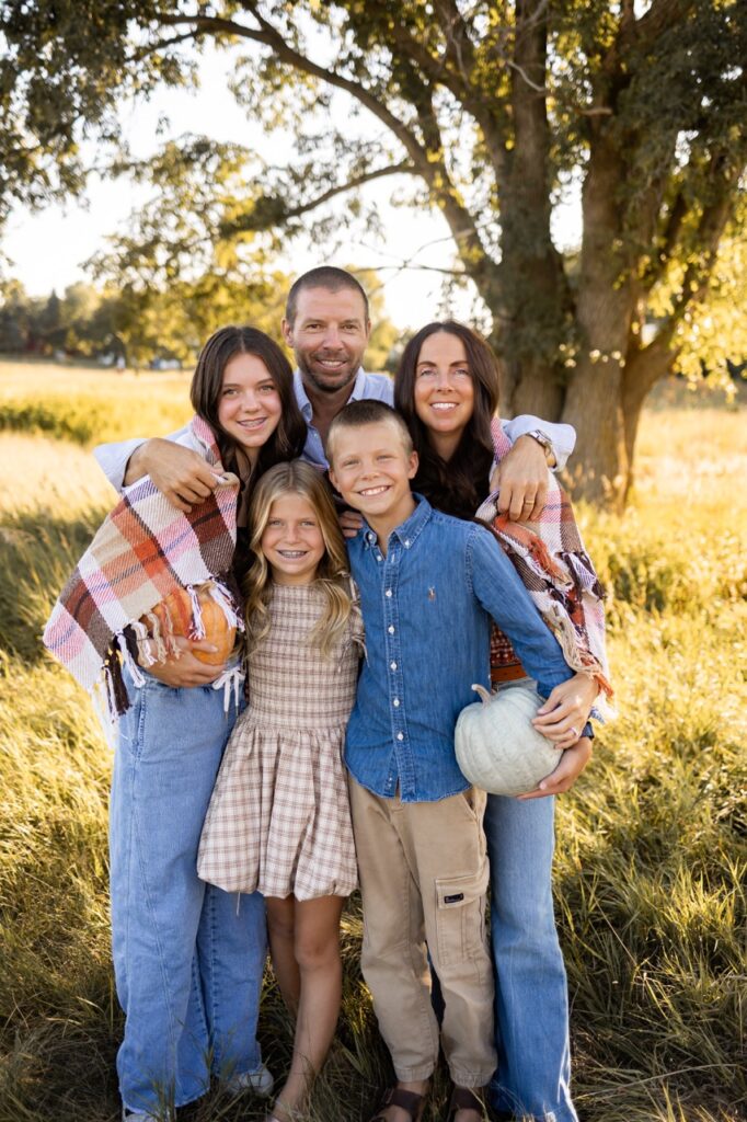 Koch family Pumpkin Patch Family Photo